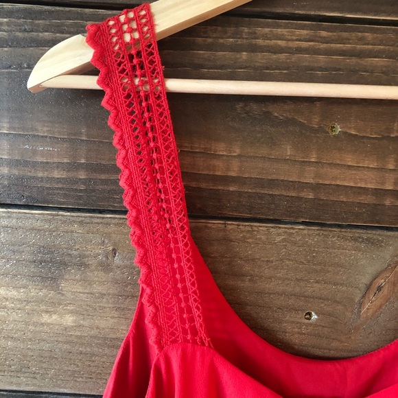 Maeve Red Tiered Dress - Picture 7 of 13